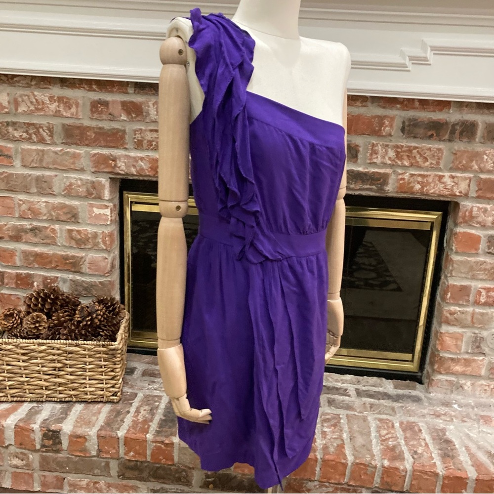 💜 BCBGeneration one shoulder cocktail dress / 2 / Excellent condition - Picture 5 of 16